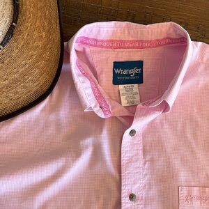 Wrangler Tough Enough to Wear Pink shirt